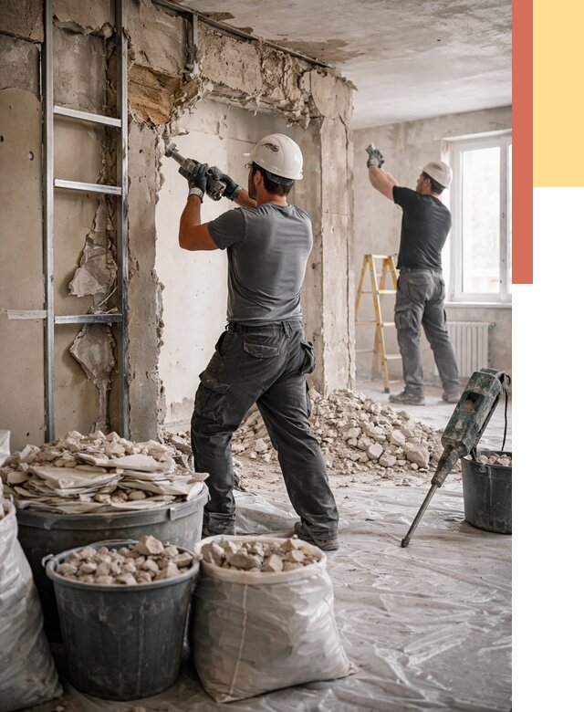 Демонтажные работы в слободском от 2782 руб. — услуги и цена под ключ | ОТДЕЛОЧНИК-Слб