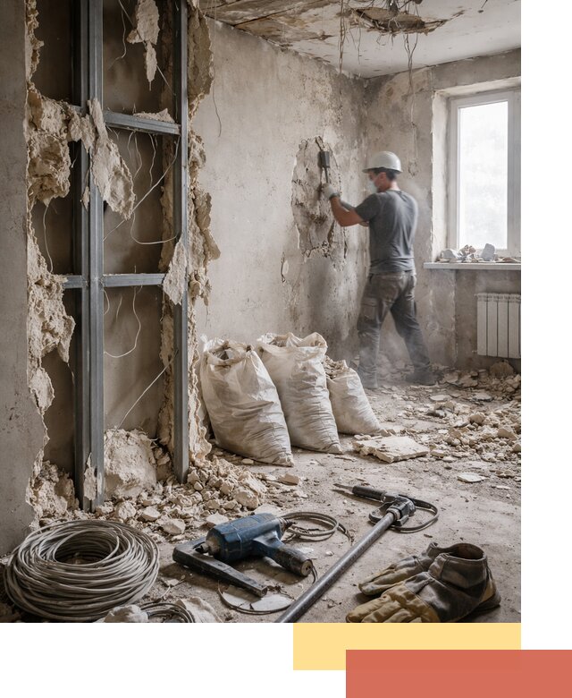 Профессиональный демонтаж зданий и конструкций в слободском