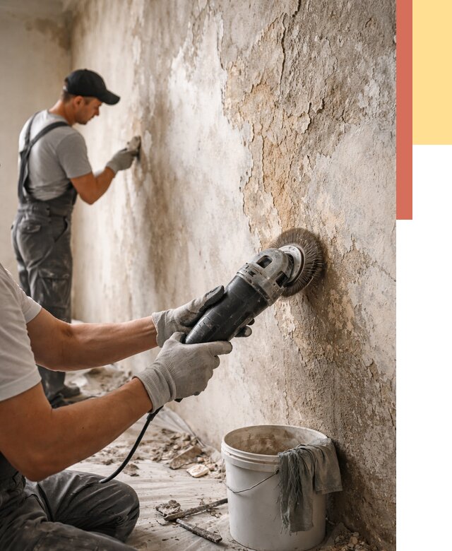 Снятие и удаление краски со стен в слободском от 2164 руб. — ОТДЕЛОЧНИК-Слб