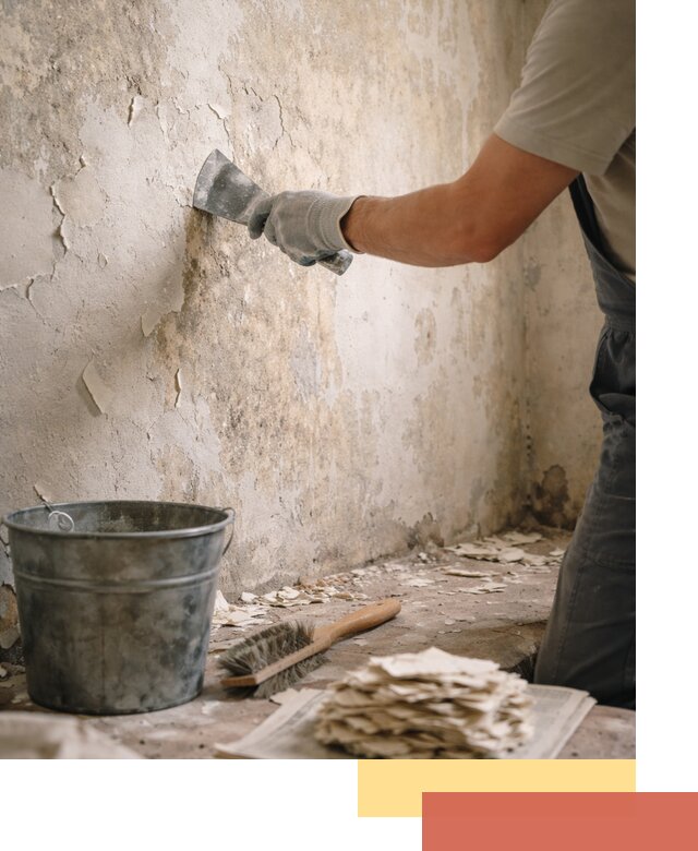 Удаление старой краски со стен в слободском качественно и быстро