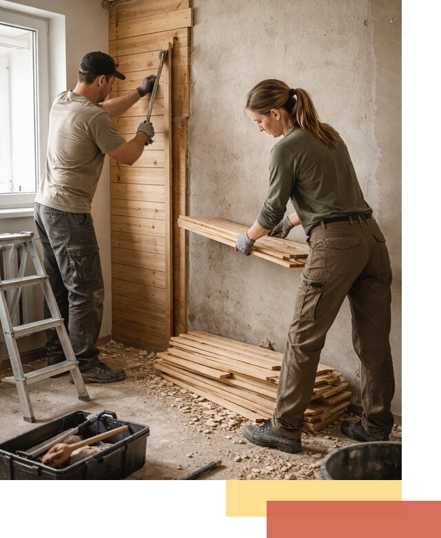 Демонтаж вагонки со стен в слободском — профессиональный демонтаж