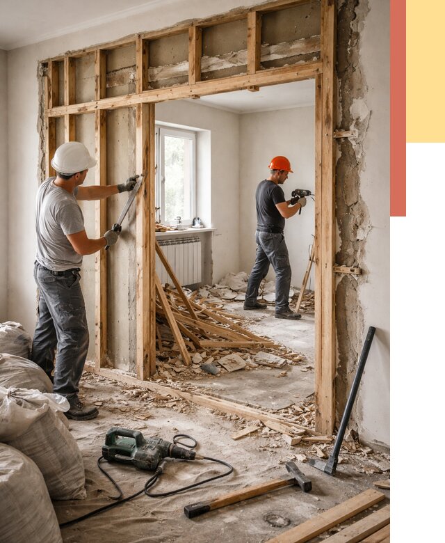 Демонтаж деревянных перегородок в слободском от 3298 руб. — быстро и недорого | ОТДЕЛОЧНИК-Слб