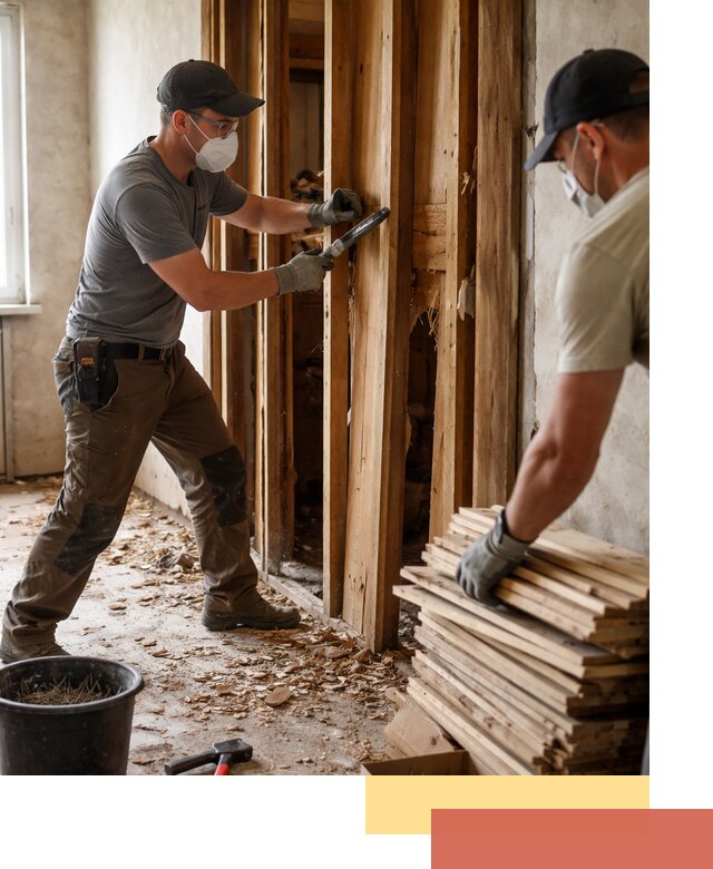 Демонтаж деревянных перегородок в слободском быстро и аккуратно