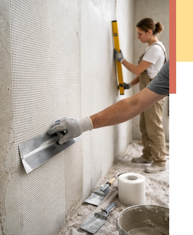 Армирование стен стеклосеткой в слободском от 3298 руб. под ключ | ОТДЕЛОЧНИК-Слб