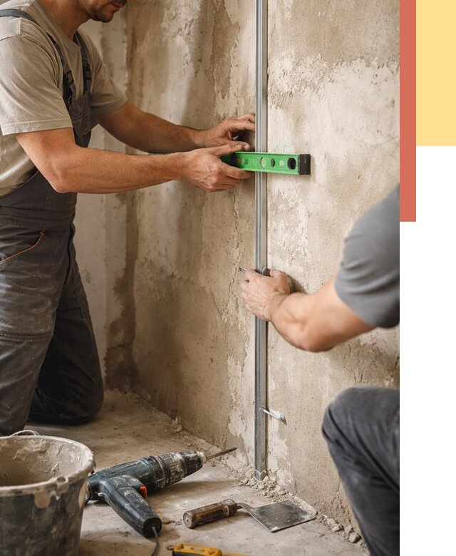 Установка штукатурных маяков в слободском от 7214 руб. — быстро и недорого | ОТДЕЛОЧНИК-Слб