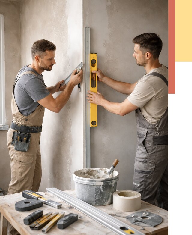 Выведение углов стен в слободском от 1906 руб. быстро и недорого | ОТДЕЛОЧНИК-Слб