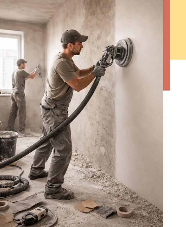 Шлифовка стен в слободском от 1237 руб/м2 — быстро и недорого | ОТДЕЛОЧНИК-Слб