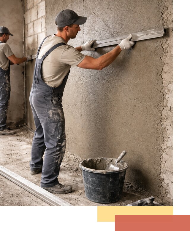 Штукатурка стен цементно-песчаная в слободском профессионально