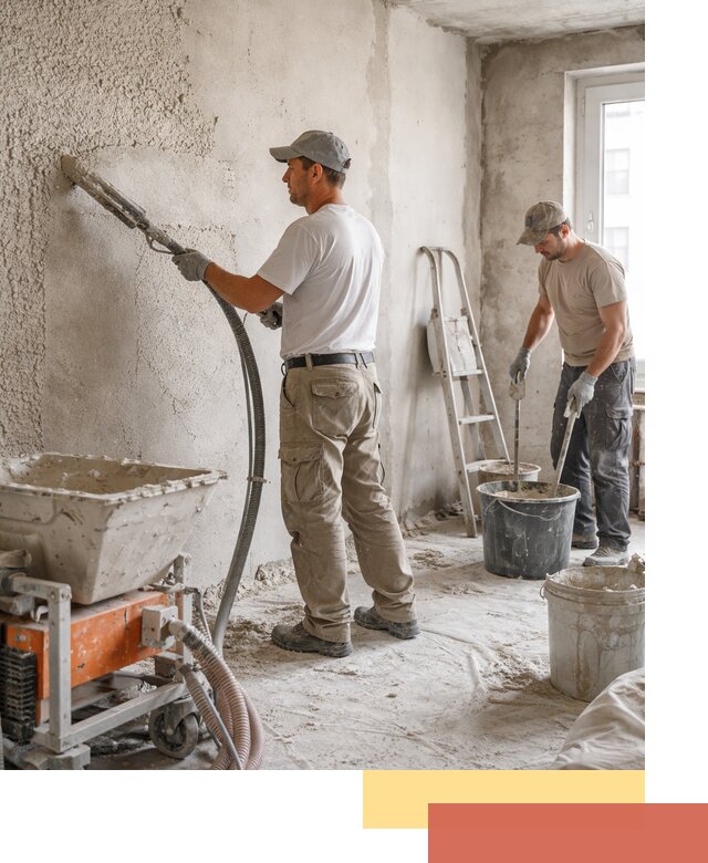 Машинная штукатурка стен в слободском — быстро и качественно