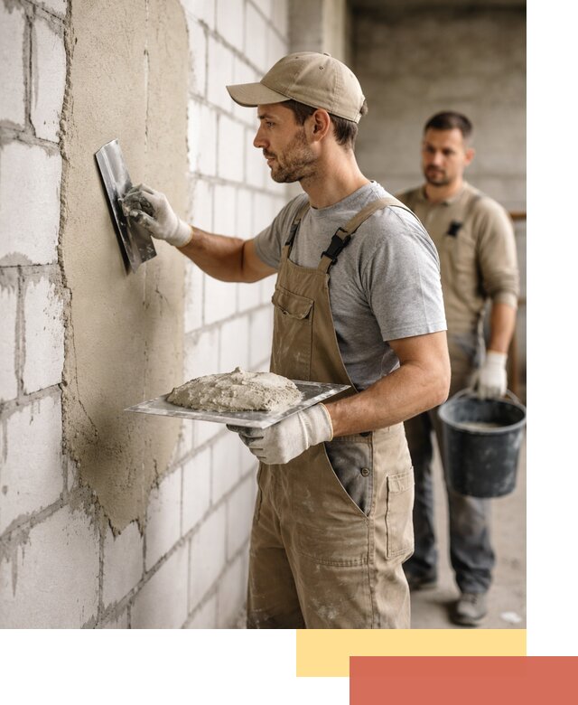 Штукатурка стен из газобетона в слободском под ключ