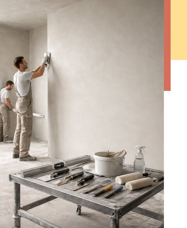 Штукатурка стен под покраску в слободском от 4637 руб./м² — качественно и недорого | ОТДЕЛОЧНИК-Слб