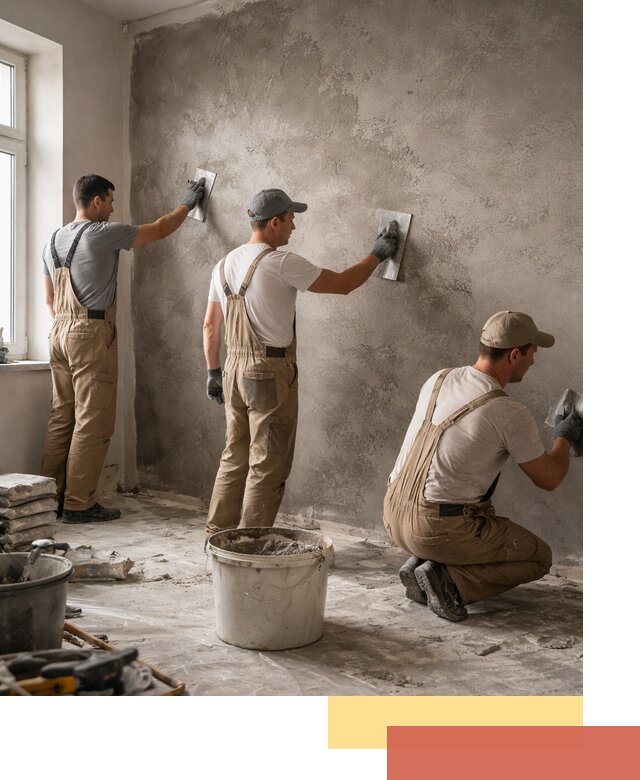 Декоративная штукатурка под бетон в слободском для стен и потолков
