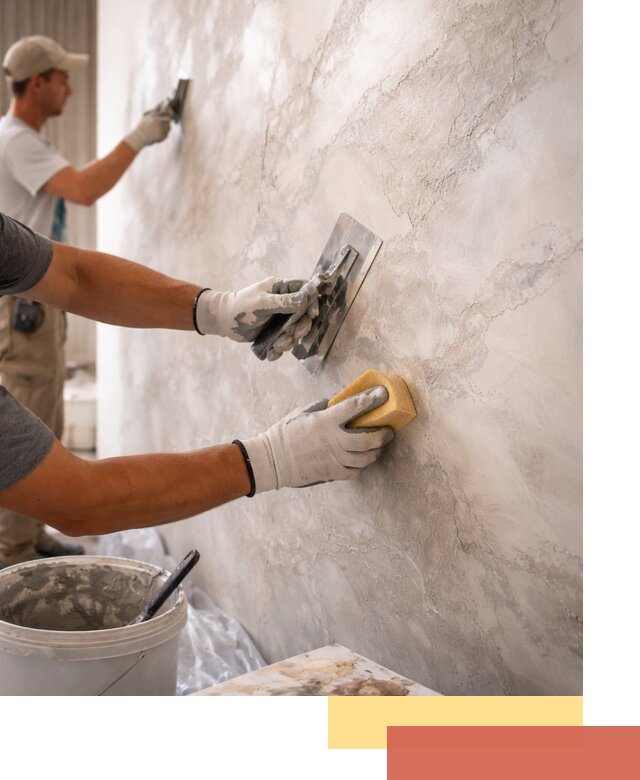 Декоративная штукатурка под мрамор в слободском для стен и потолков