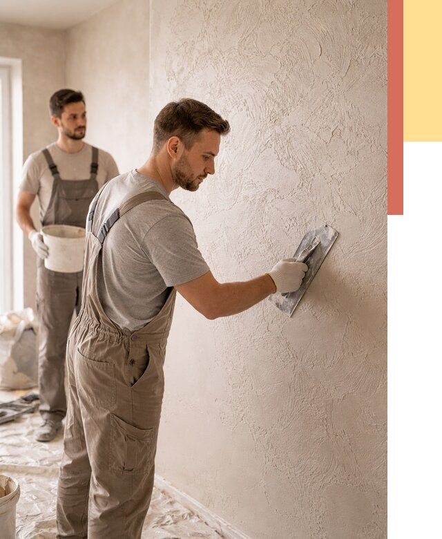 Фактурная штукатурка стен в слободском от 4328 руб./м² — заказать под ключ | ОТДЕЛОЧНИК-Слб