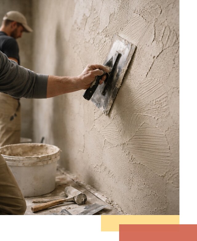 Фактурная штукатурка стен в слободском — монтаж, отделка, реставрация