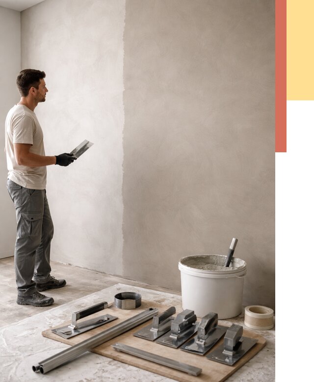 Нанесение микроцемента на стены в слободском от 3298 руб./м2 под ключ | ОТДЕЛОЧНИК-Слб