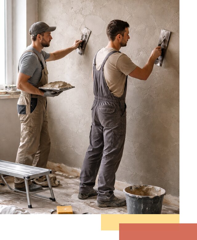 Ремонт декоративной штукатурки и восстановление фактуры в слободском