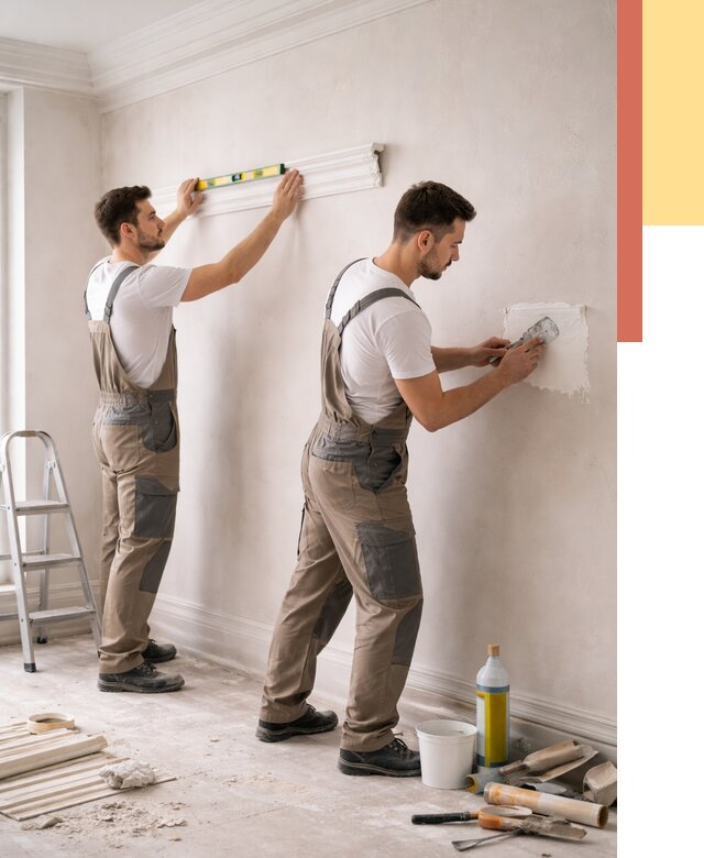 Монтаж лепнины на стены в слободском от 4637 руб. — недорого, быстро | ОТДЕЛОЧНИК-Слб