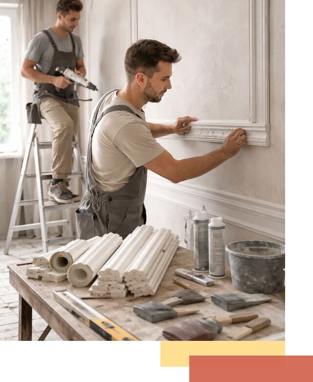 Монтаж лепнины на стены в слободском профессионально и качественно