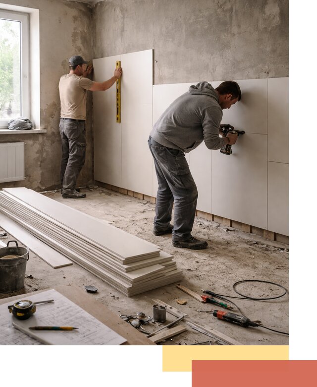 Монтаж ПВХ панелей на стены в слободском качественно и быстро