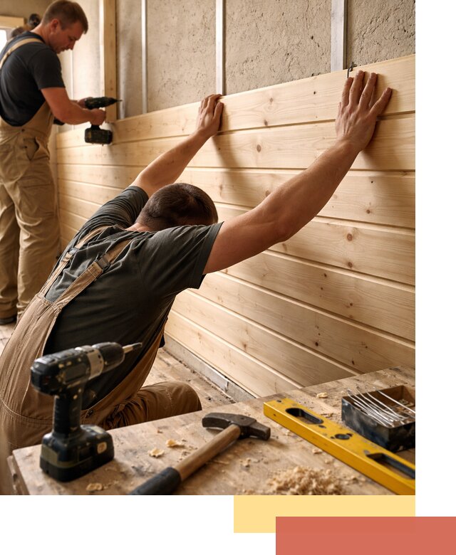 Монтаж деревянной вагонки на стены в слободском быстро и качественно