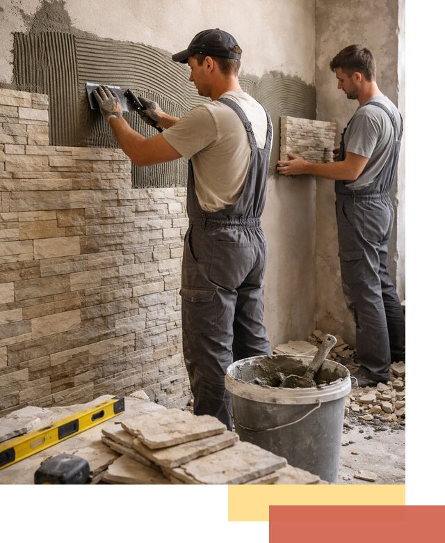 Монтаж искусственного камня в слободском — облицовка стен и фасадов