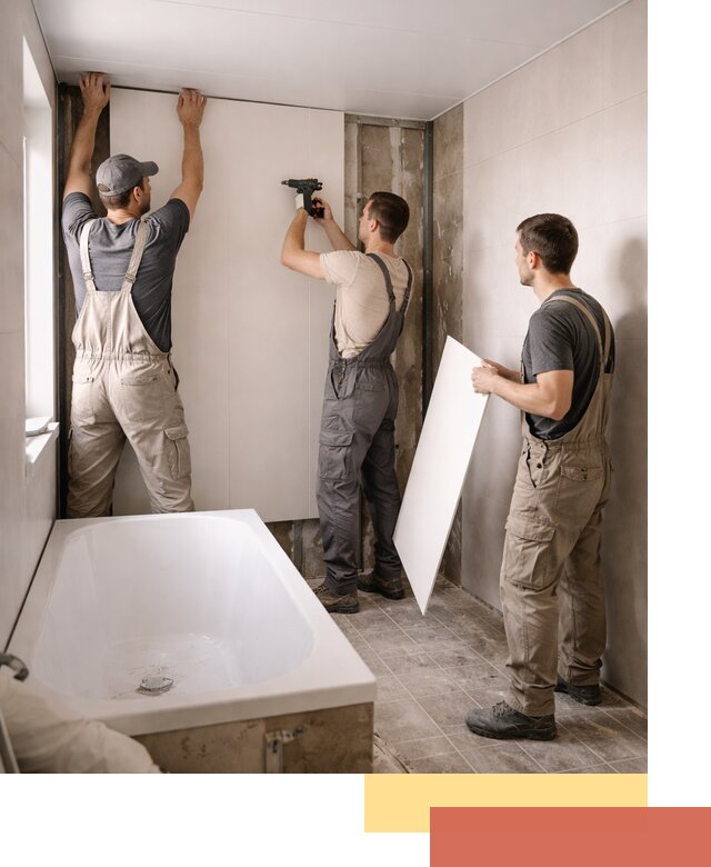 Отделка ванной панели ПВХ профессионально в слободском