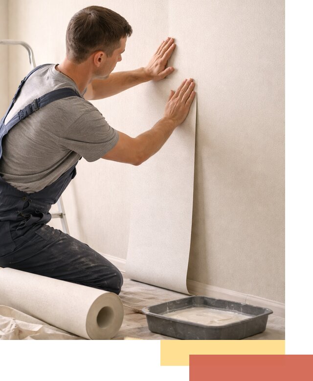 Поклейка флизелиновых обоев в слободском качественно и быстро