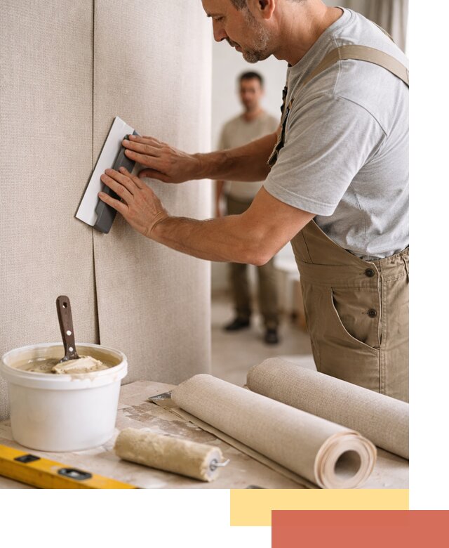 Поклейка текстильных обоев в слободском профессионально и аккуратно