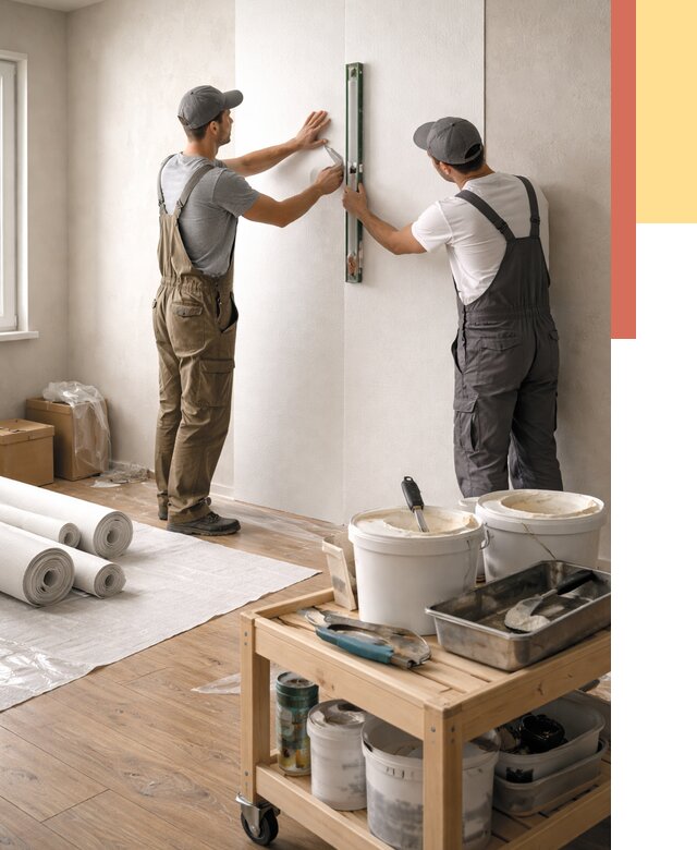 Поклейка стеклообоев в слободском от 6698 руб. за м2 — быстро и недорого | ОТДЕЛОЧНИК-Слб