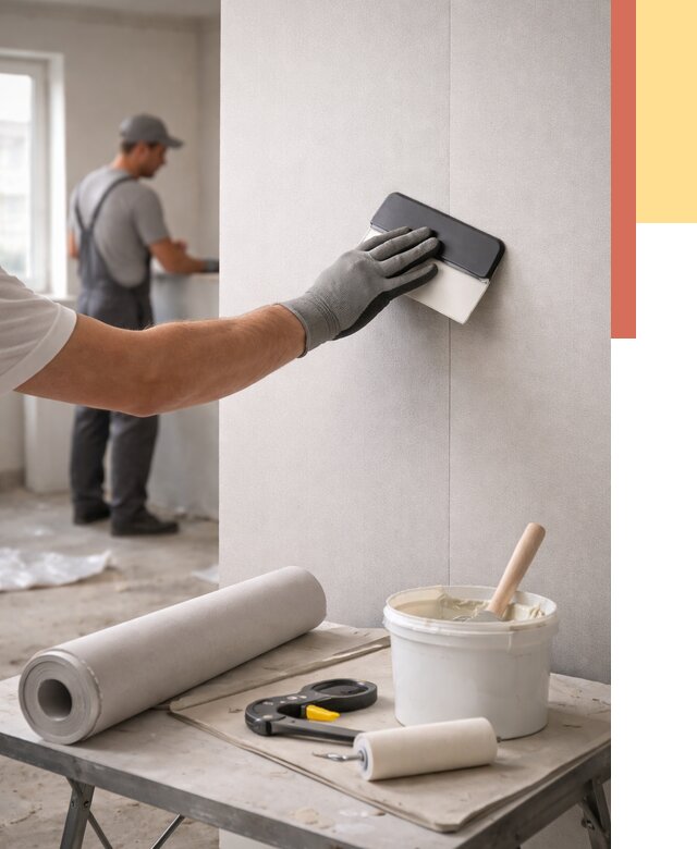 Поклейка обоев под покраску в слободском от 3607 руб. за м2 | ОТДЕЛОЧНИК-Слб