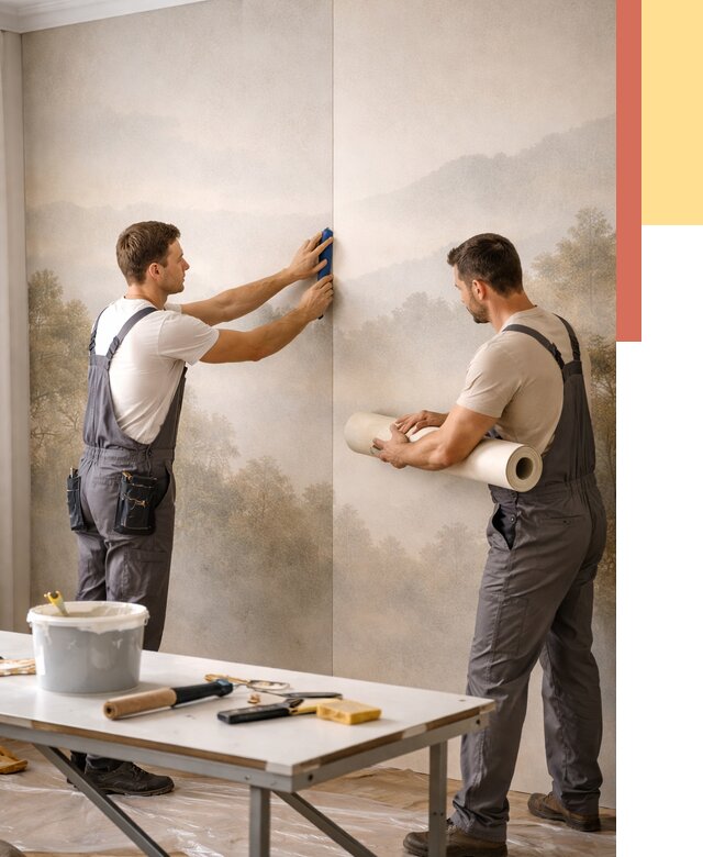 Поклейка фотообоев в слободском от 8759 руб/м² — быстро и недорого | ОТДЕЛОЧНИК-Слб