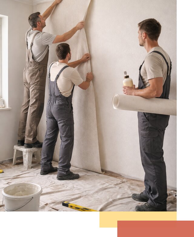 Оклейка стен обоями в слободском — качественно и профессионально