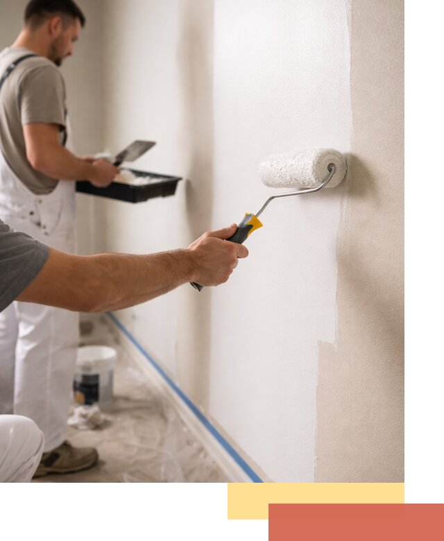 Покраска стен акриловой краской профессионально в слободском