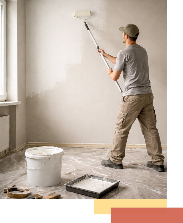 Покраска стен латексной краской в слободском качественно и быстро