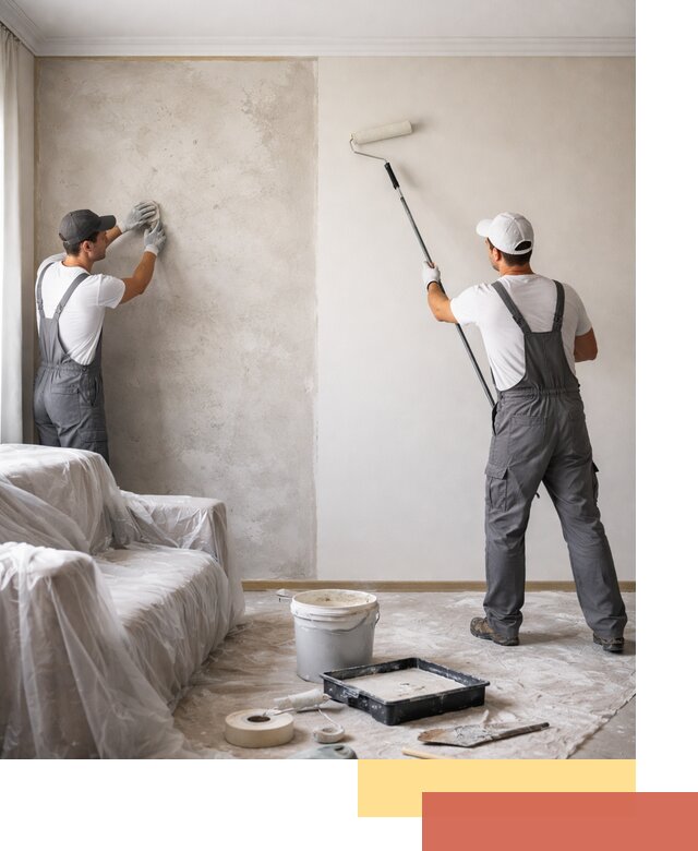 Покраска стен антивандальной краской в слободском