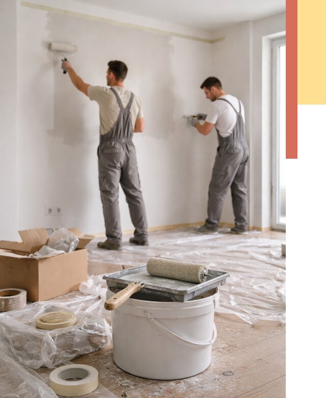 Покраска стен в квартире в слободском от 2576 руб/м2 — быстро и недорого | ОТДЕЛОЧНИК-Слб