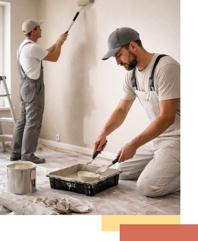 Покраска стен в квартире в слободском — профессионально и аккуратно