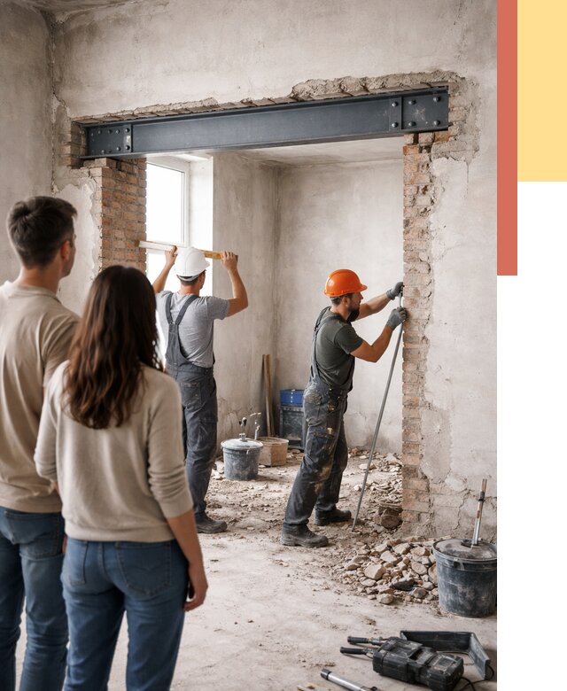 Усиление проема в стене в слободском от 9790 руб. — усиление дверного проема металлоконструкцией | ОТДЕЛОЧНИК-Слб