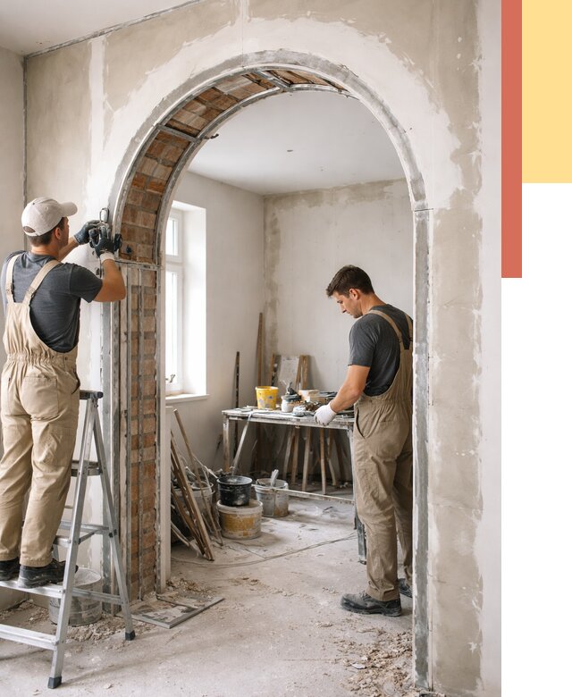 Устройство арочного проема в слободском от 9790 руб. под ключ — быстро и недорого | ОТДЕЛОЧНИК-Слб