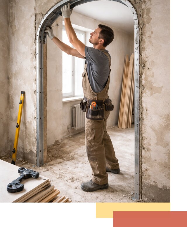 Устройство арочного проема в слободском под ключ