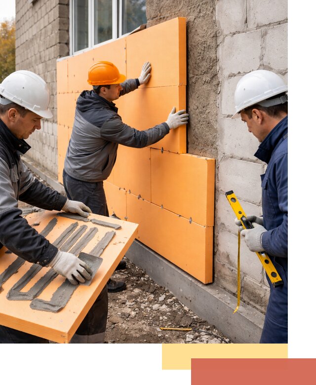 Утепление фасада пеноплексом под ключ в слободском