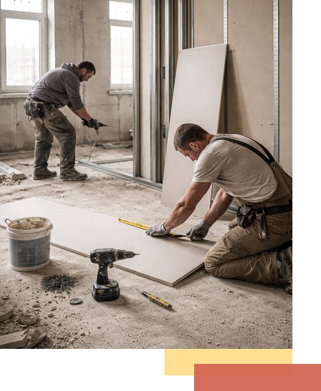 Кладка перегородок из ПГП под ключ в слободском