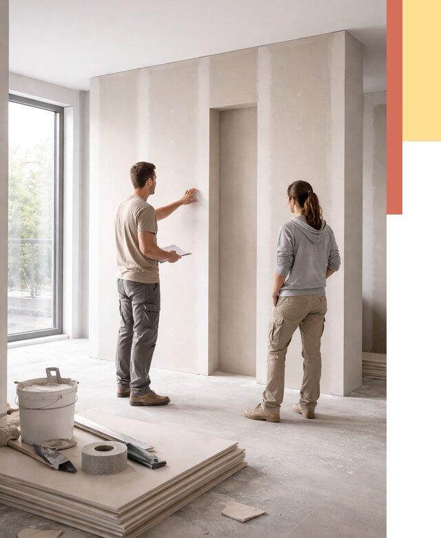 Зонирующая перегородка из гипсокартона в слободском от 2885 руб. под ключ | ОТДЕЛОЧНИК-Слб