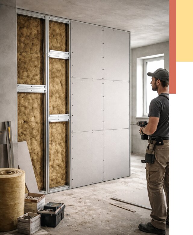 Усиленная перегородка под навеску в слободском от 13190 руб. — монтаж под ключ | ОТДЕЛОЧНИК-Слб