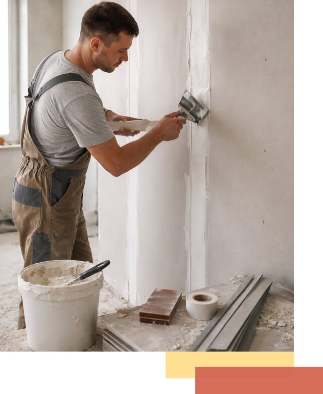 Шпаклевка перегородок из гипсокартона в слободском качественно и быстро