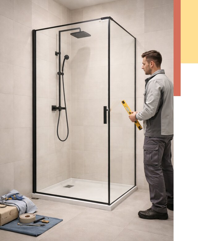 Стеклянные перегородки для душа в слободском от 12881 руб. | Монтаж под ключ — ОТДЕЛОЧНИК-Слб