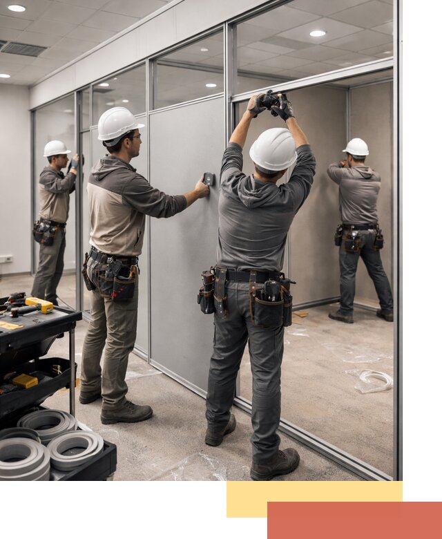 Мобильные офисные перегородки под ключ в слободском