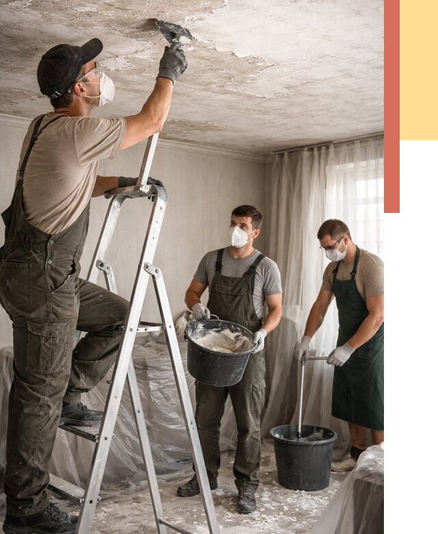 Удаление побелки с потолка в слободском от 2576 руб. быстро и недорого | ОТДЕЛОЧНИК-Слб