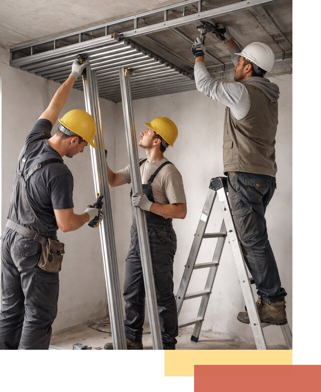 Монтаж реечного потолка под ключ в слободском